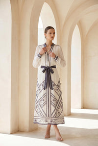 WINONA PRINTED LONG DRESS