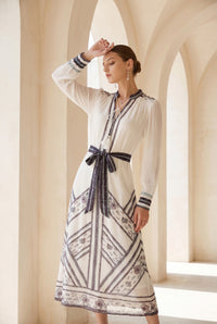 WINONA PRINTED LONG DRESS
