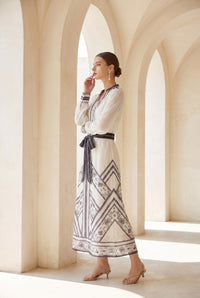 WINONA PRINTED LONG DRESS