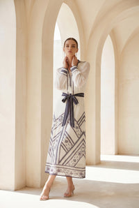 WINONA PRINTED LONG DRESS
