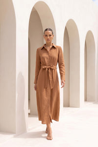 NATALIA LINEN DRESS