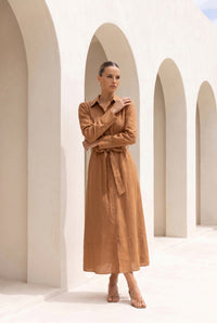 NATALIA LINEN DRESS