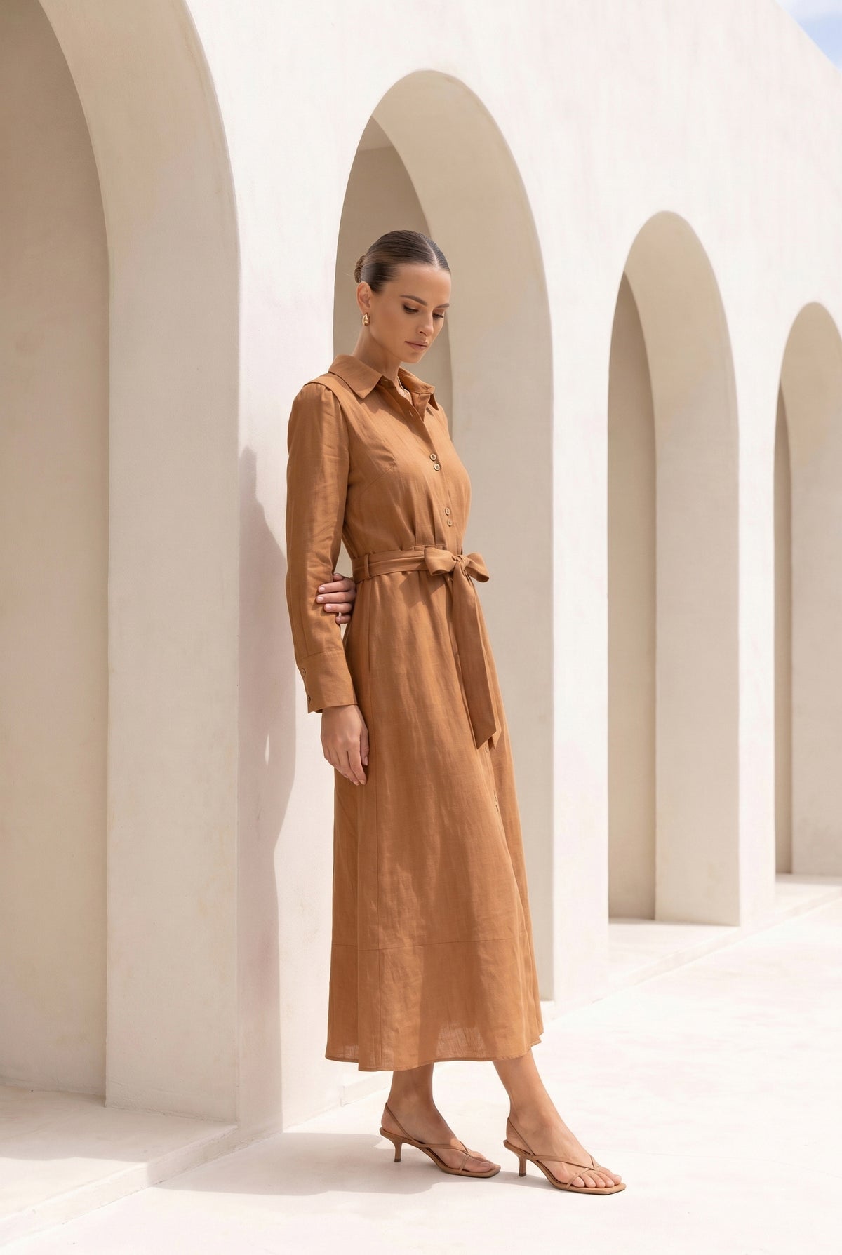 NATALIA LINEN DRESS