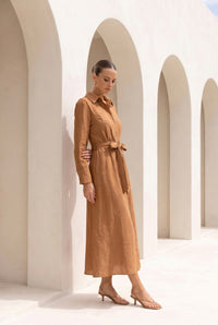 NATALIA LINEN DRESS