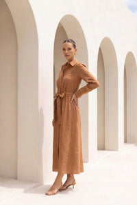 NATALIA LINEN DRESS