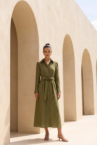 NATALIA LINEN DRESS