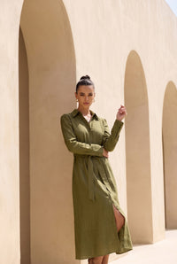 NATALIA LINEN DRESS