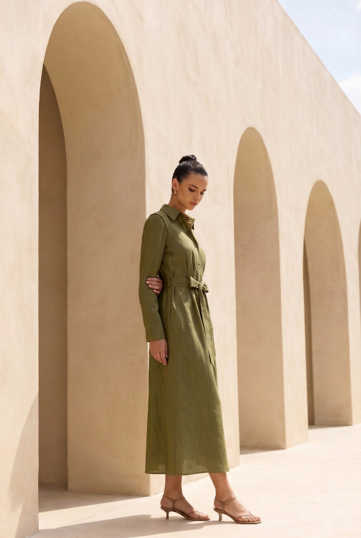 NATALIA LINEN DRESS