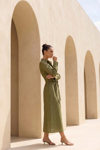 NATALIA LINEN DRESS