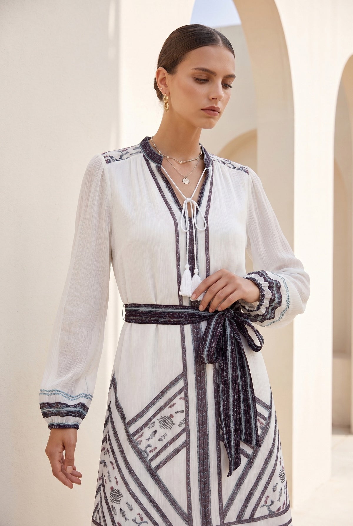 WINONA PRINTED SHORT DRESS