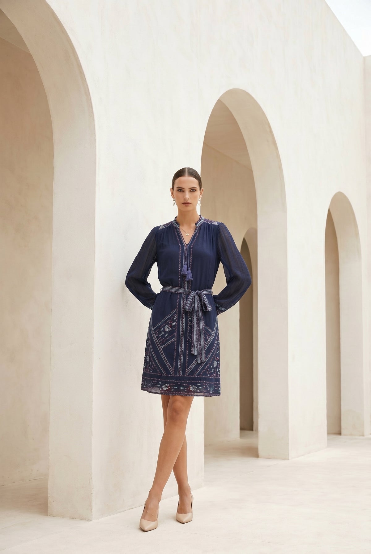 WINONA PRINTED SHORT DRESS