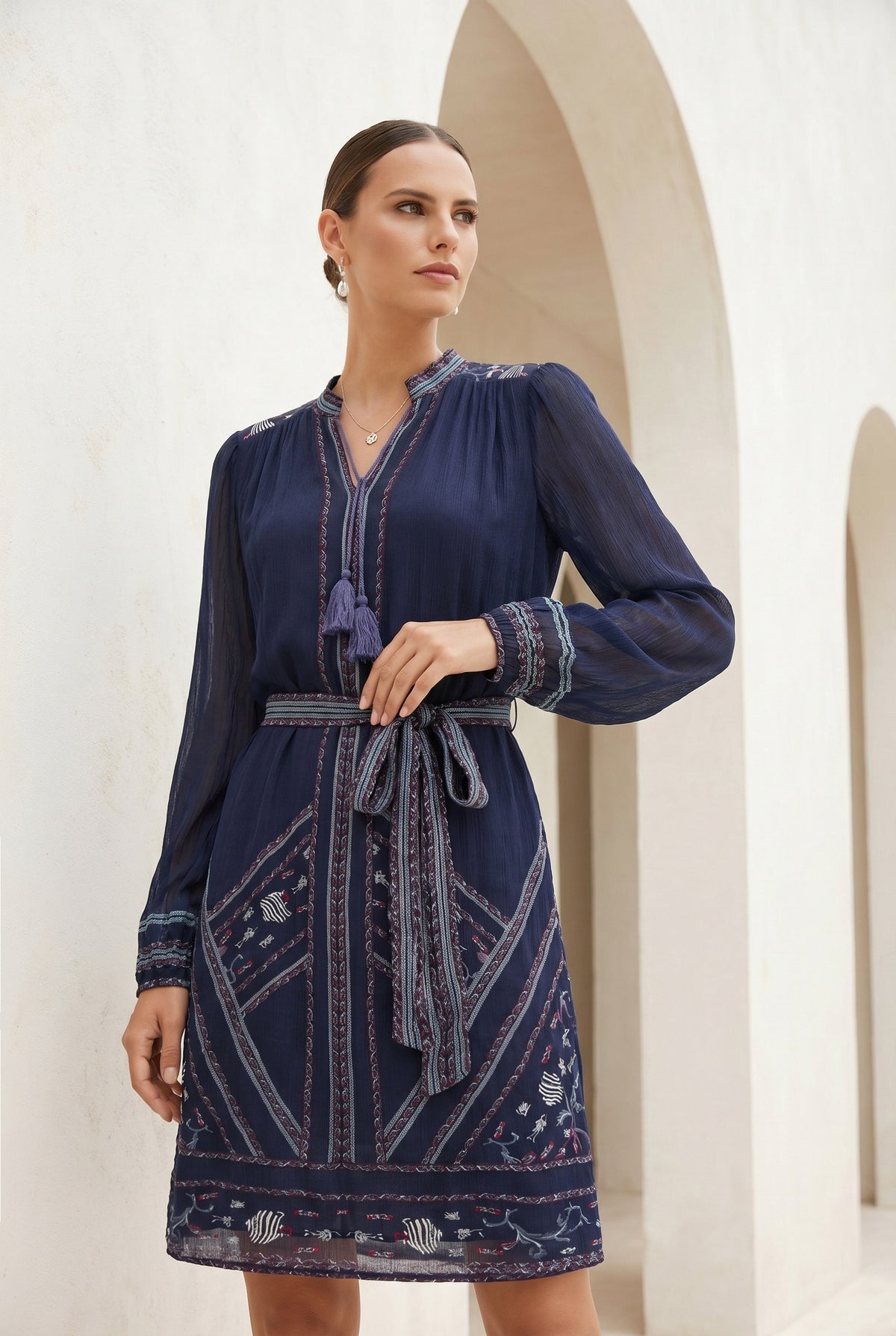 WINONA PRINTED SHORT DRESS