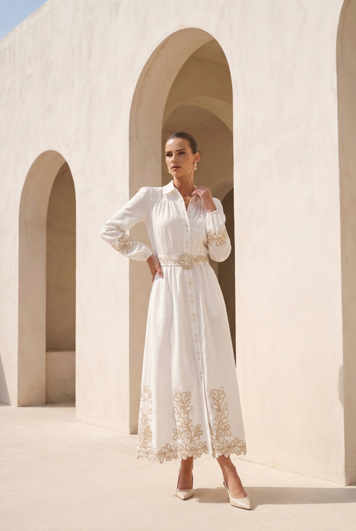 MARIBEL EMBROIDERED DRESS