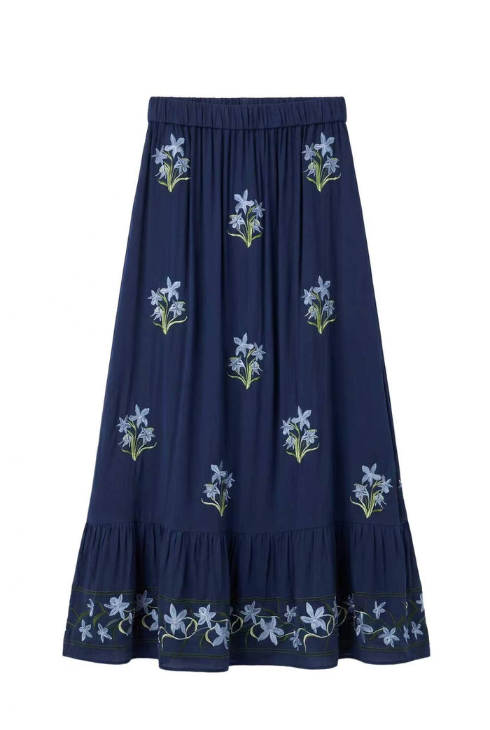 AUDETTE EMBROIDERED SKIRT