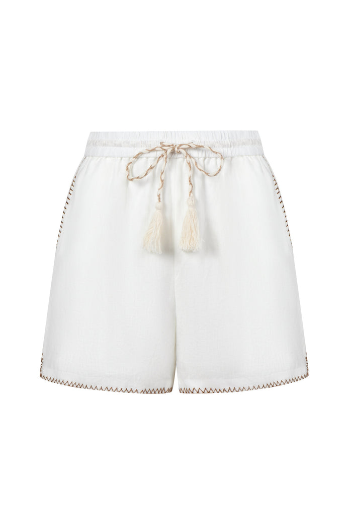 AVERY EMBROIDERED SHORTS