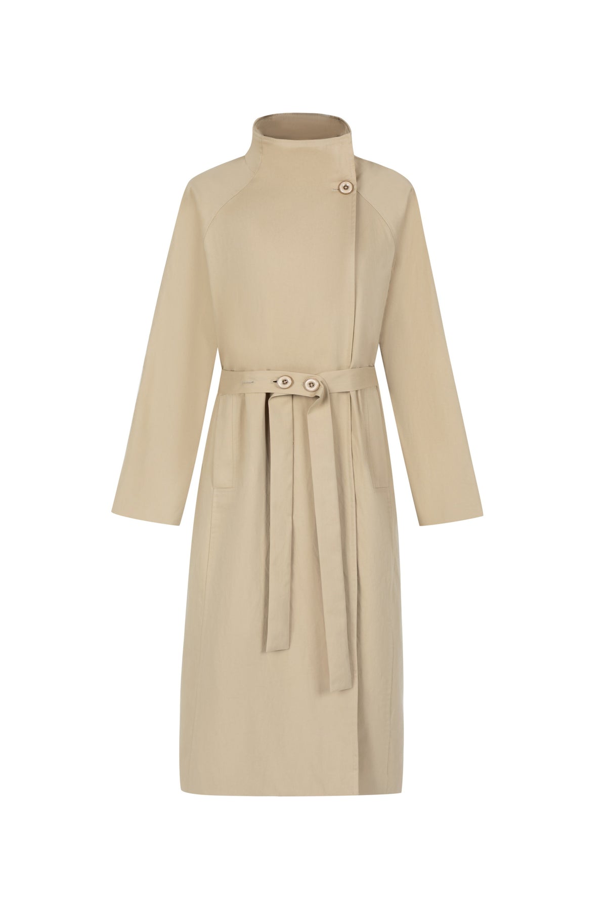 DROP SHOULDER TRENCH COAT