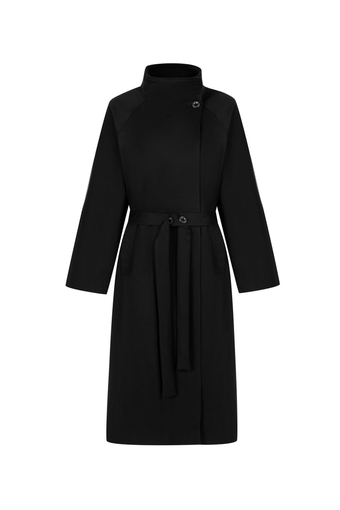 DROP SHOULDER TRENCH COAT
