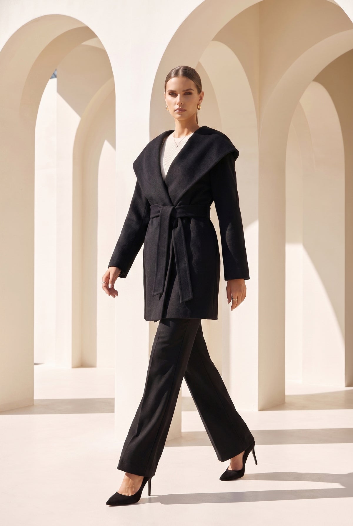 CARMEN HOODED SHORT COAT