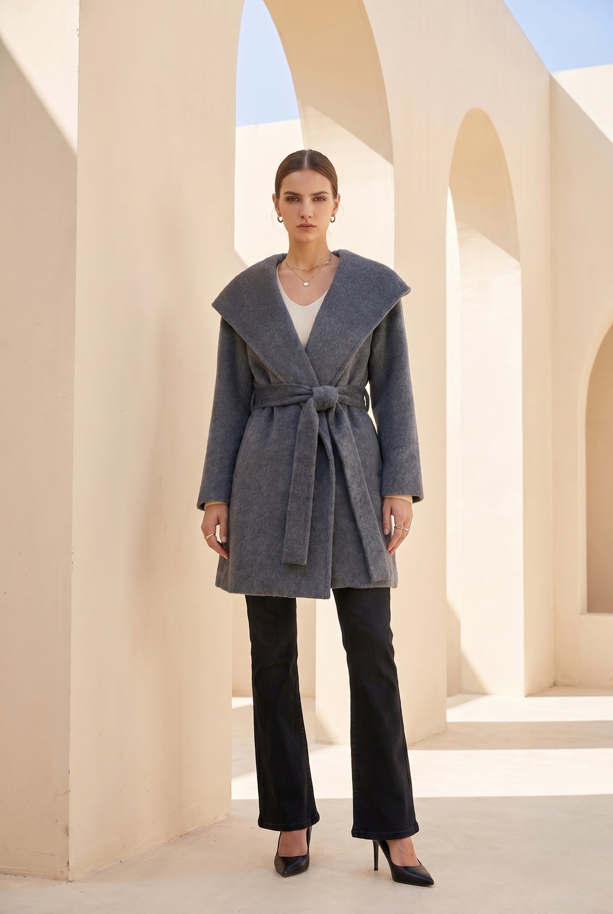 CARMEN HOODED SHORT COAT