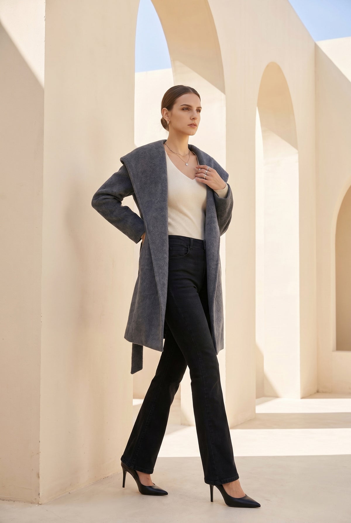CARMEN HOODED SHORT COAT