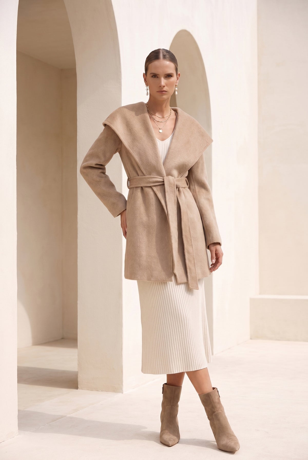 CARMEN HOODED SHORT COAT
