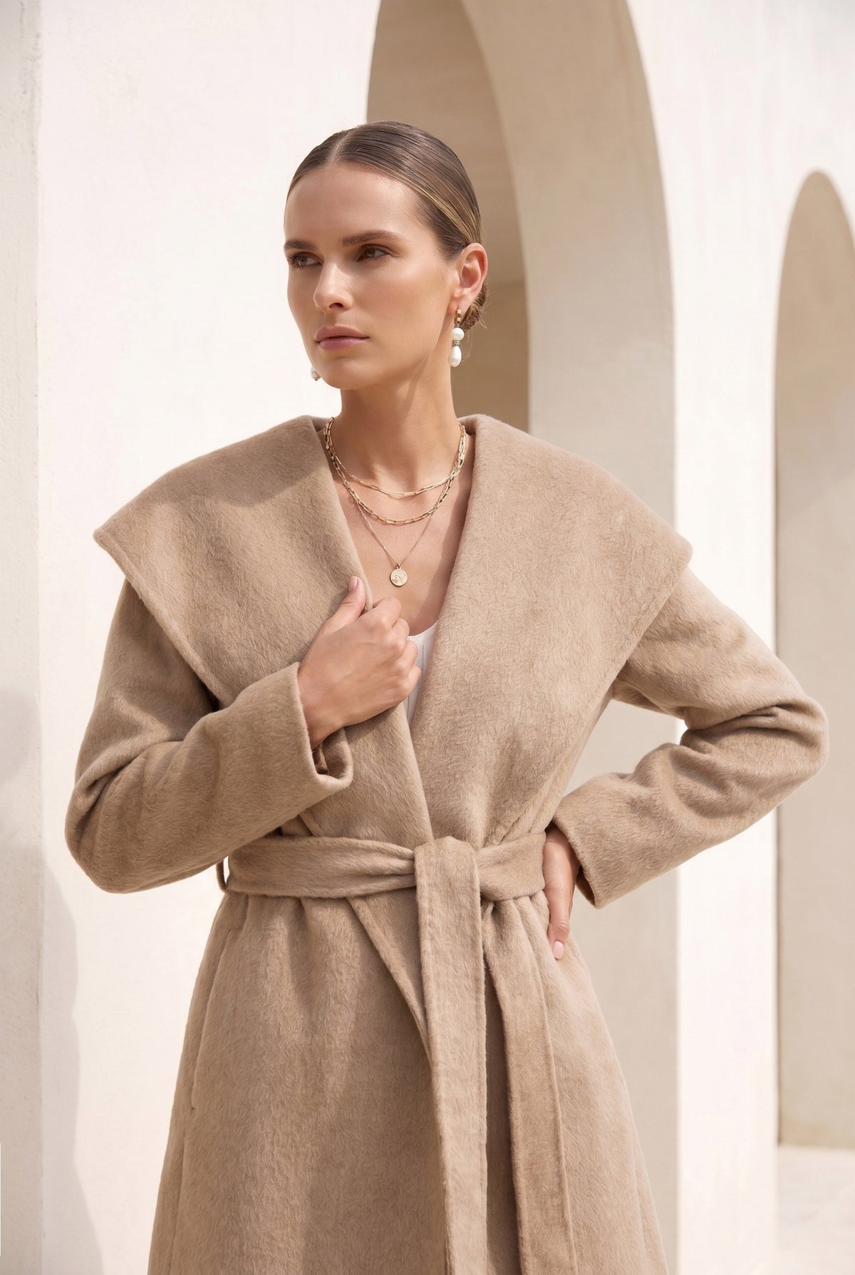 CARMEN HOODED SHORT COAT
