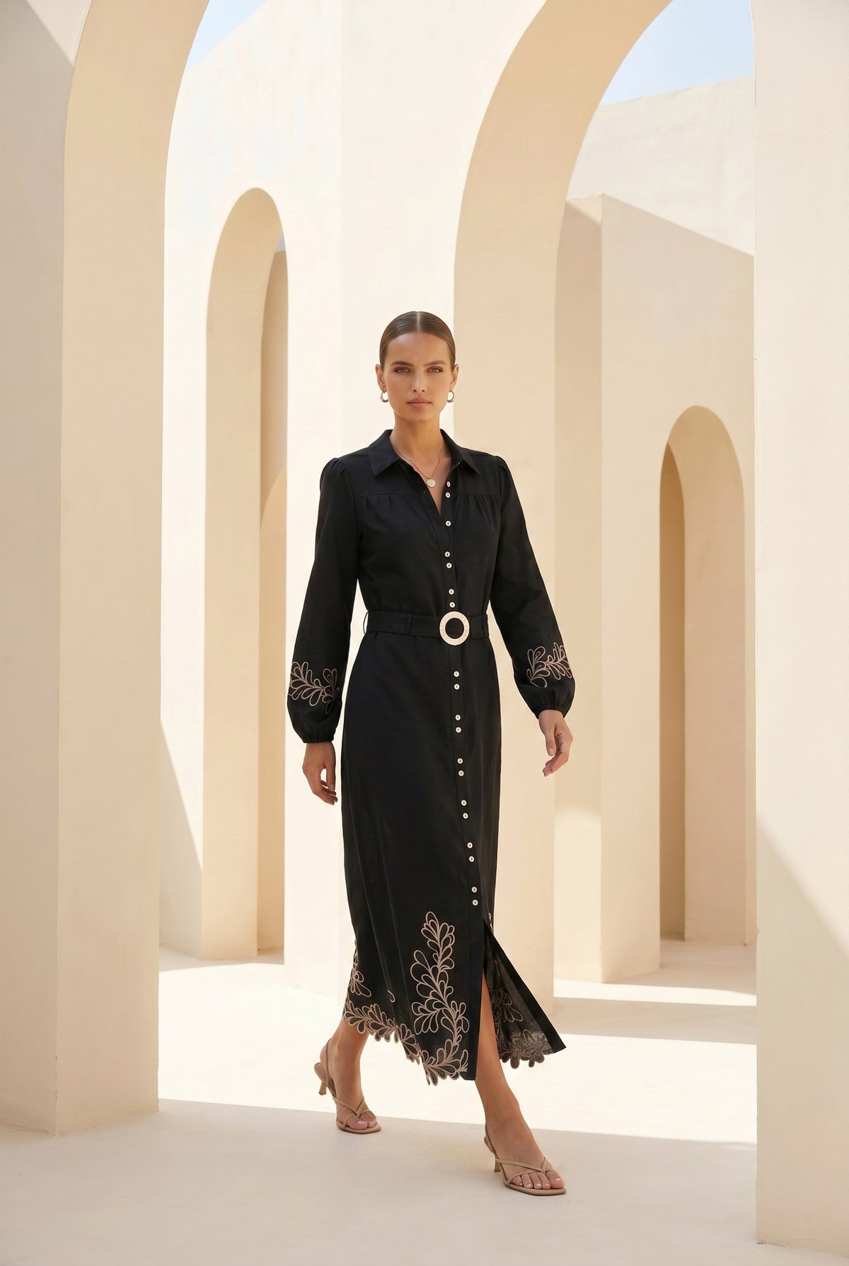 MARIBEL EMBROIDERED DRESS