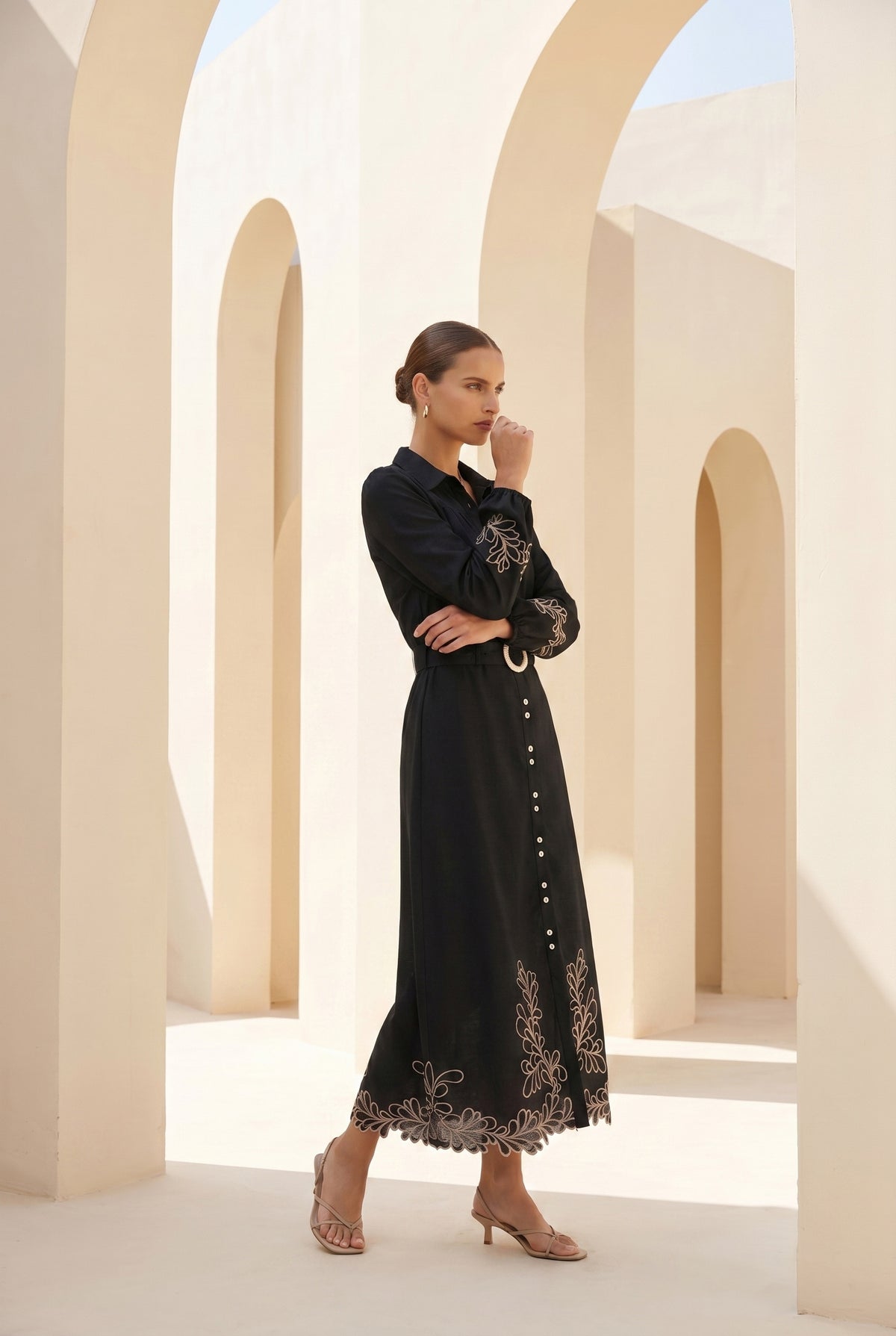 MARIBEL EMBROIDERED DRESS
