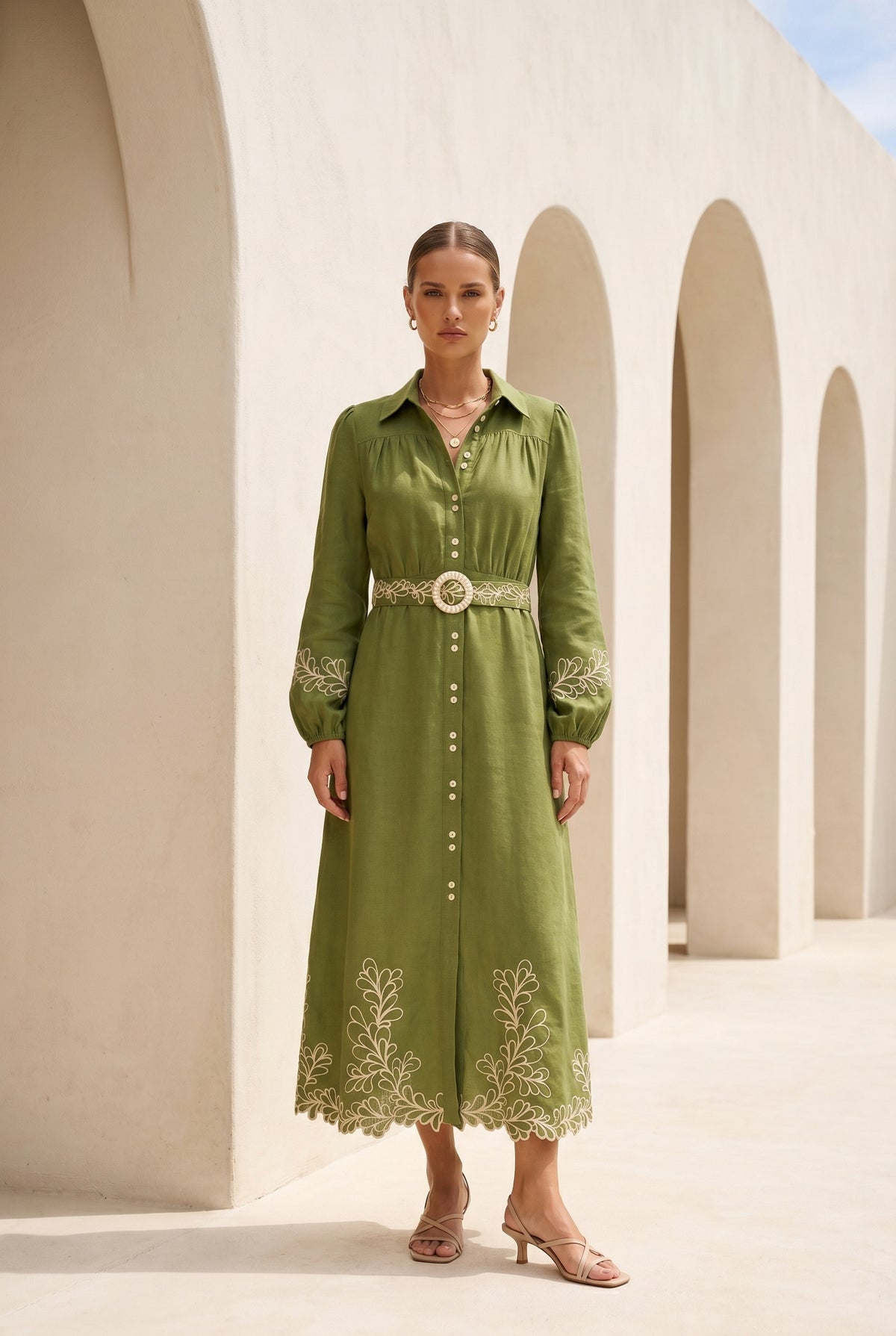 MARIBEL EMBROIDERED DRESS