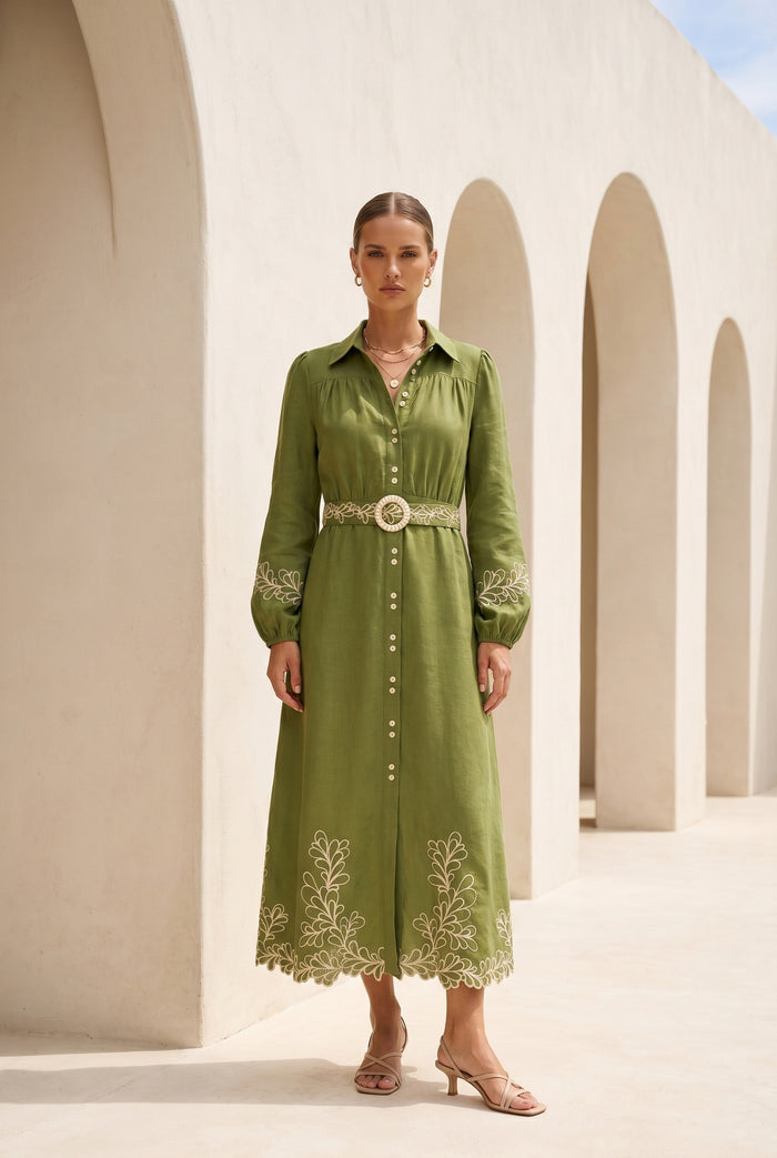 MARIBEL EMBROIDERED DRESS
