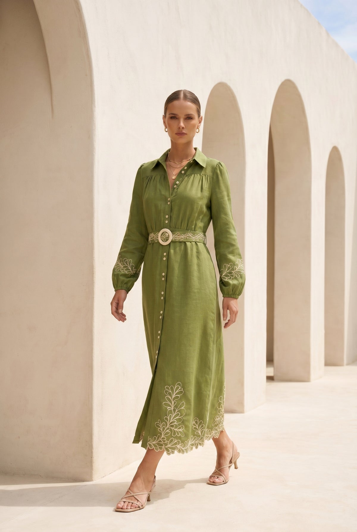 MARIBEL EMBROIDERED DRESS