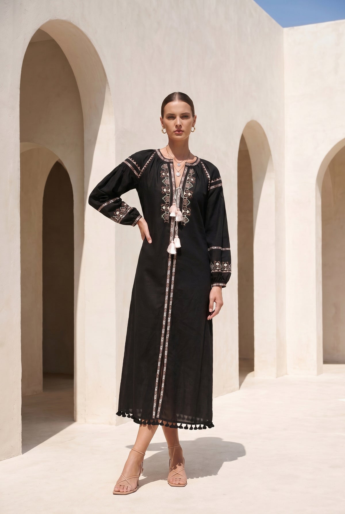 MAPLE EMBROIDERED DRESS