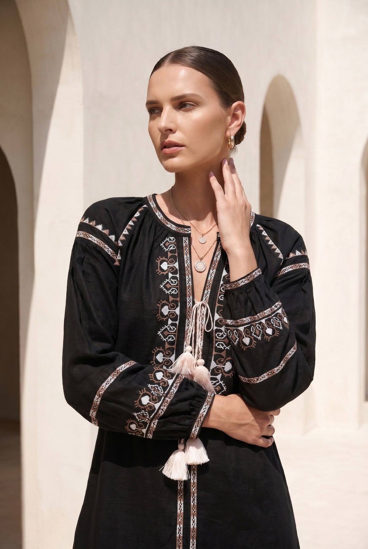 MAPLE EMBROIDERED DRESS