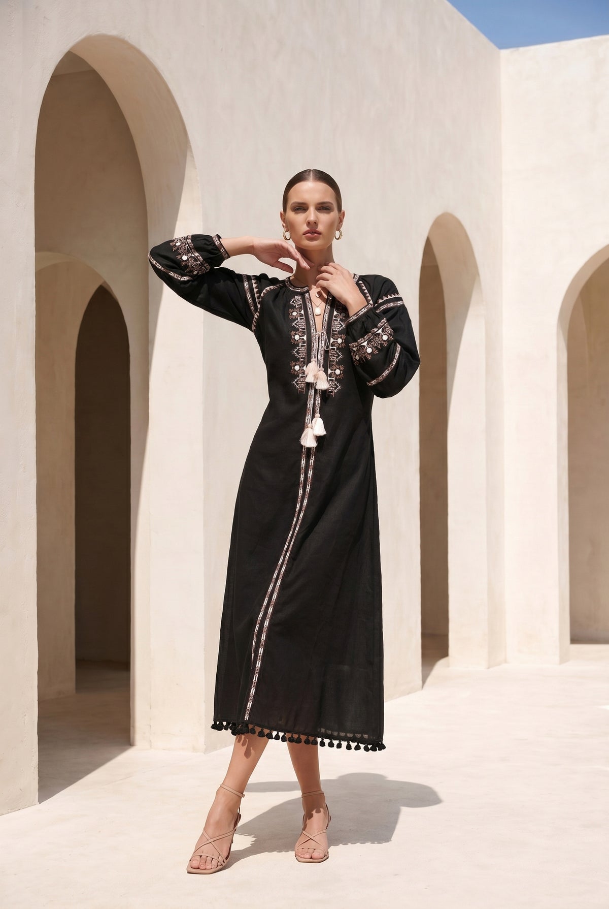MAPLE EMBROIDERED DRESS