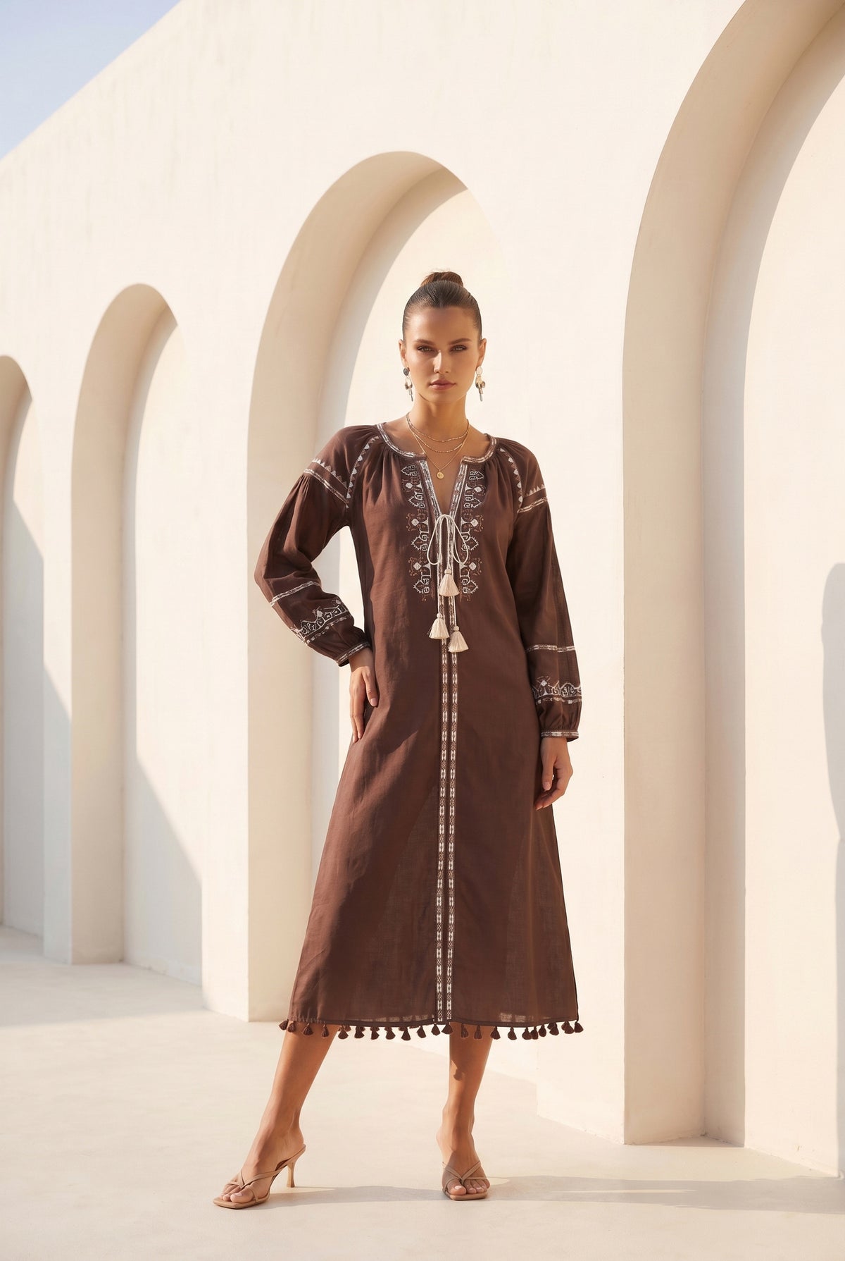 MAPLE EMBROIDERED DRESS