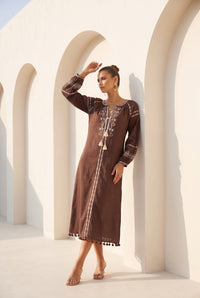 MAPLE EMBROIDERED DRESS