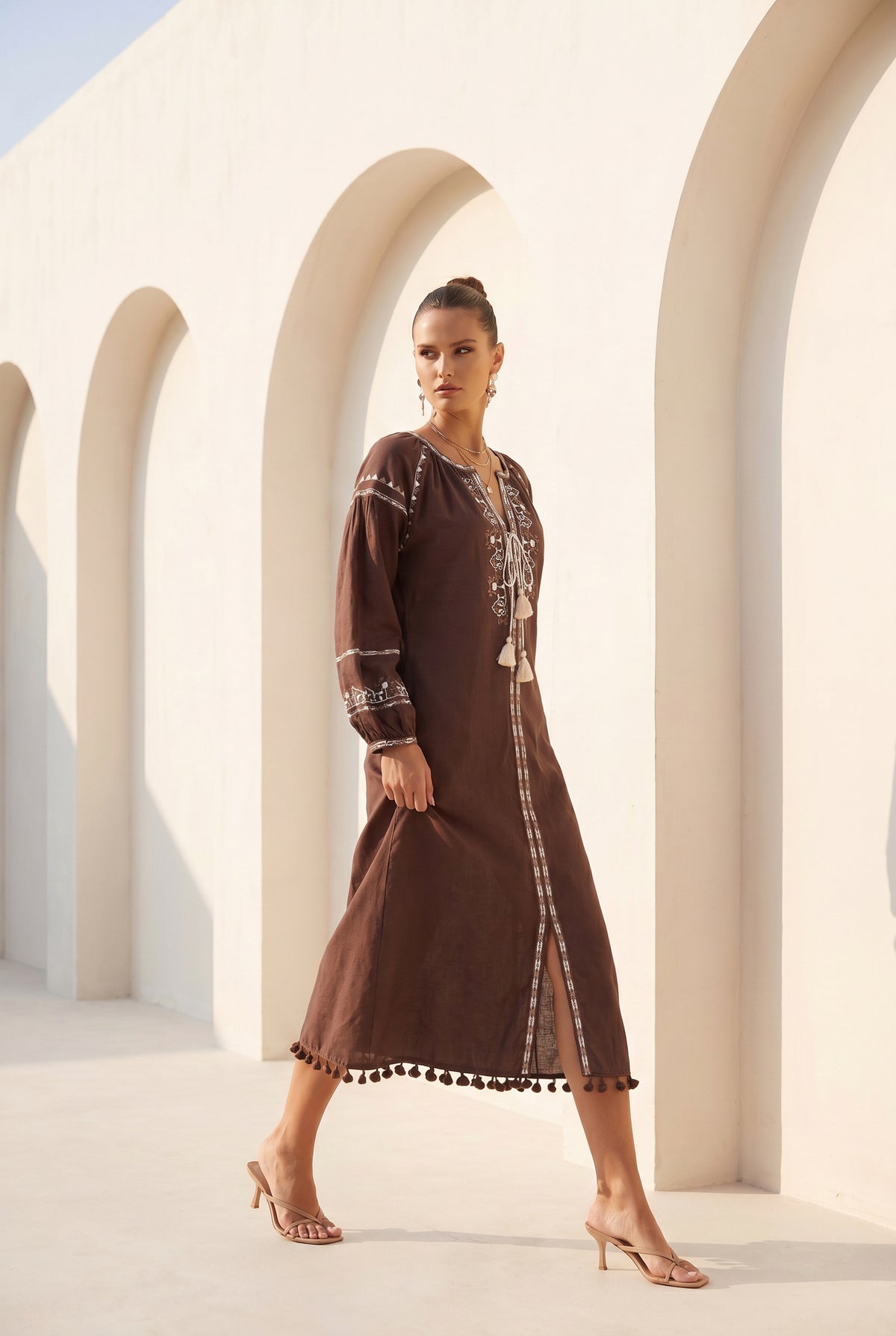 MAPLE EMBROIDERED DRESS
