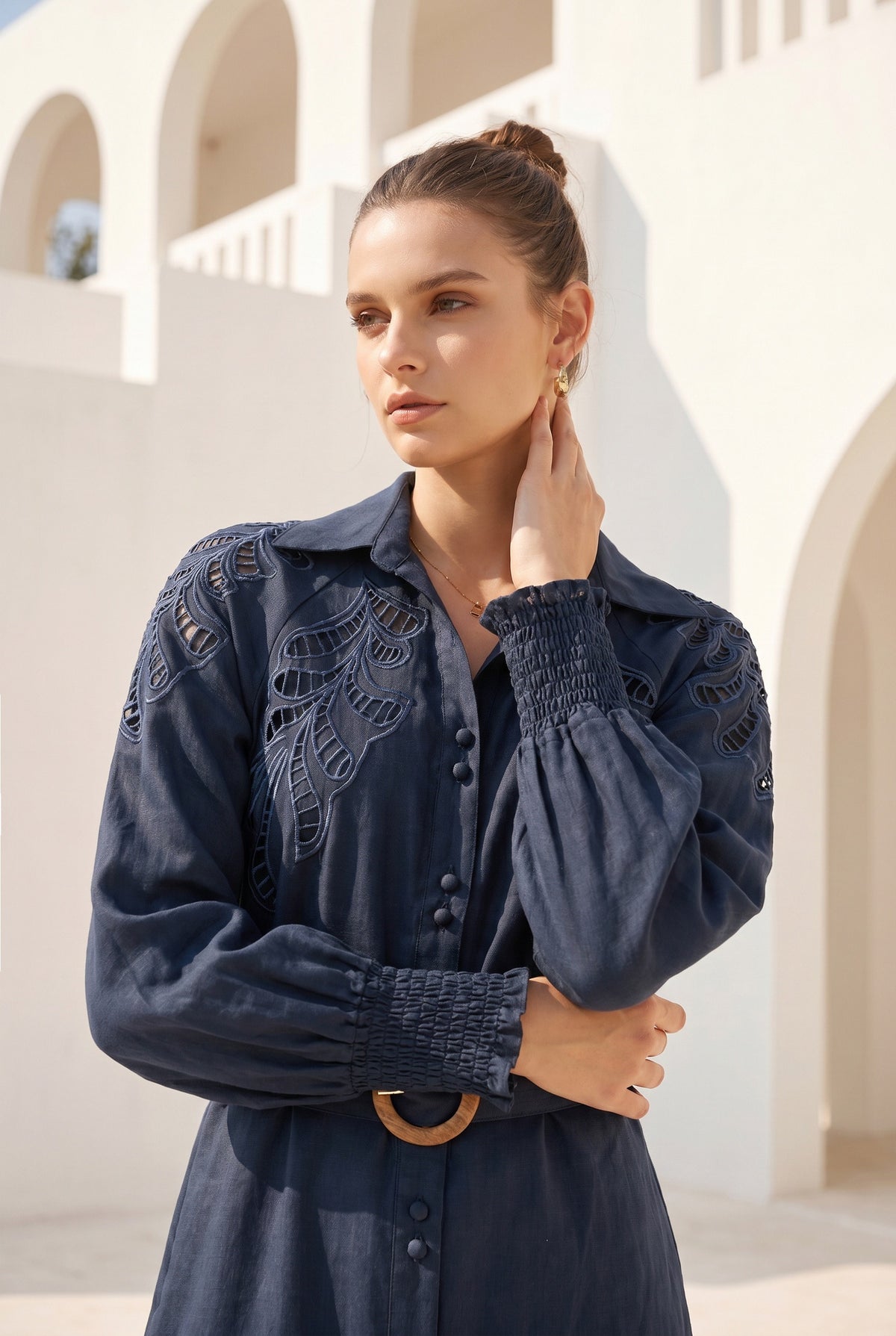 OCEANE EMBROIDERED DRESS