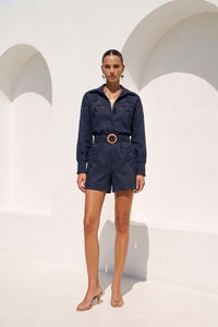 OCEANE EMBROIDERED SHORTS