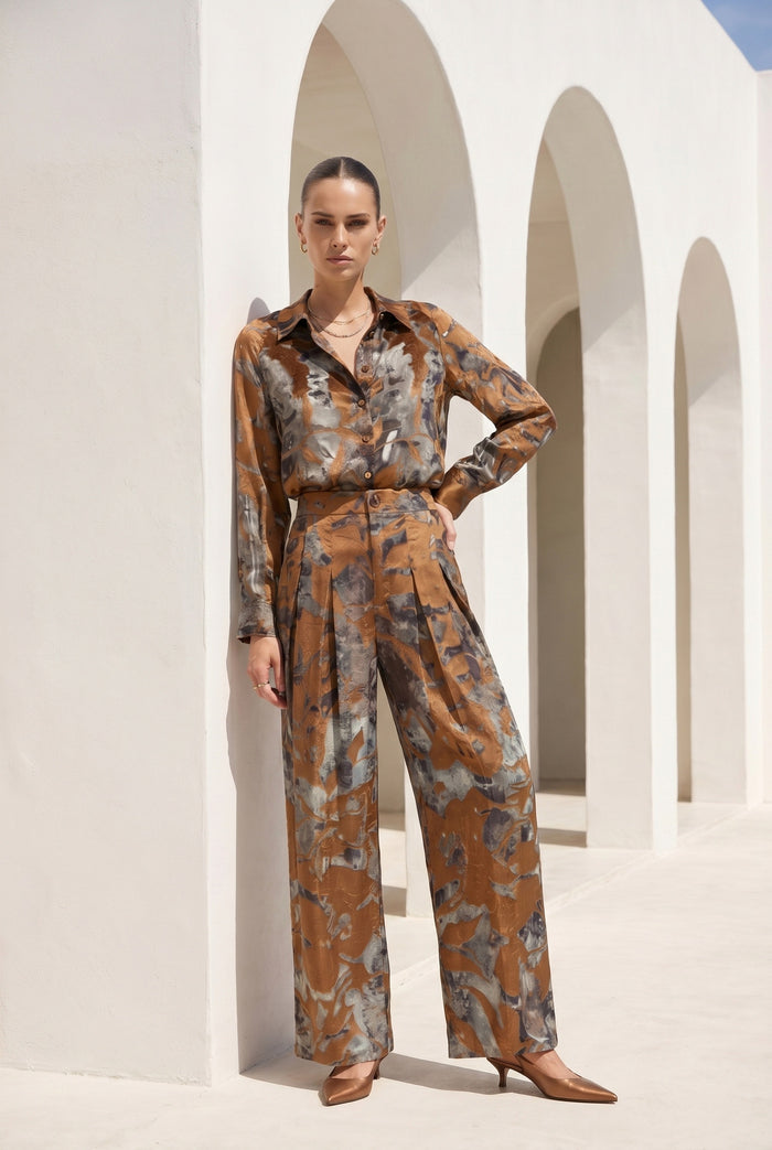 POLKA PRINTED PANTS