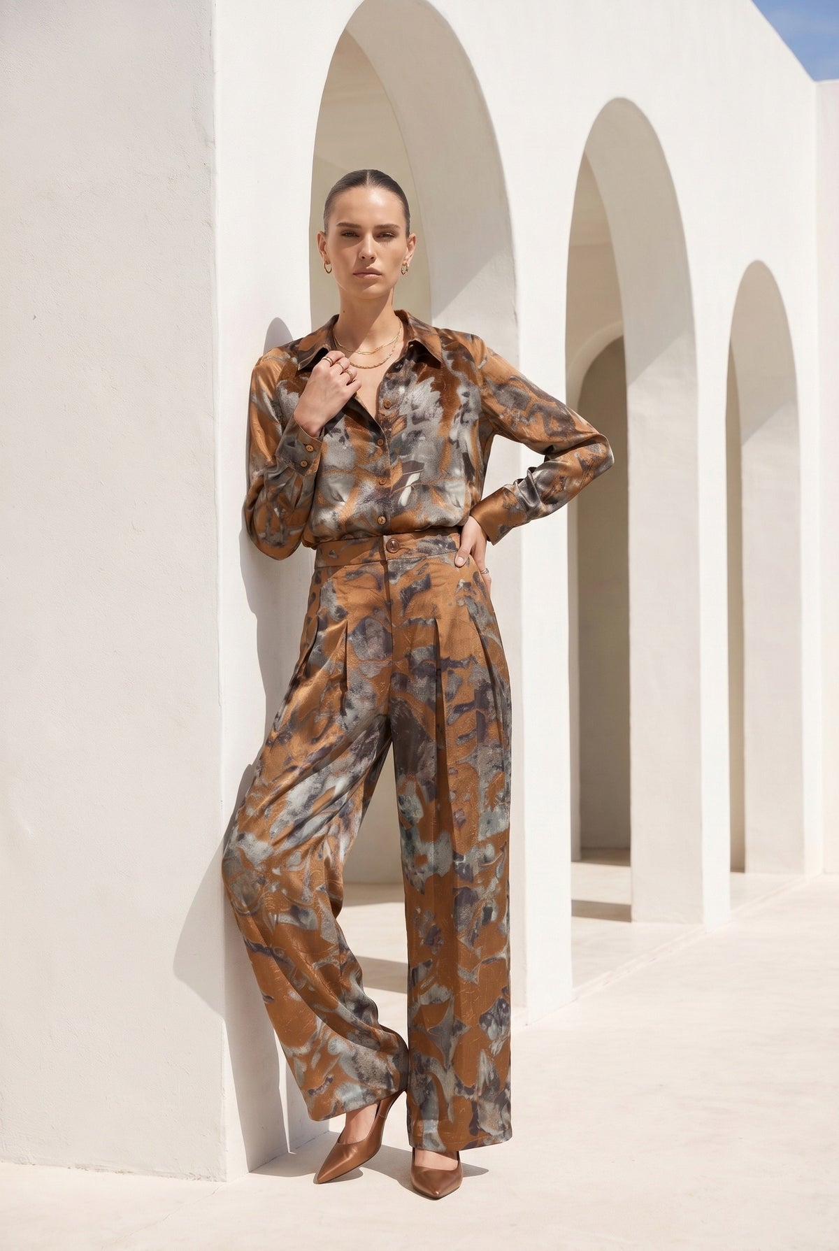 POLKA PRINTED SHIRT