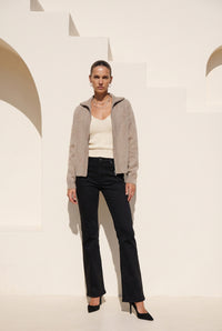 VALERIAN WOOL ZIP CARDIGAN