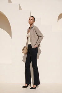 VALERIAN WOOL ZIP CARDIGAN