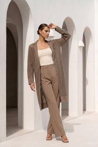 SOPHIE KNIT LONG CARDIGAN