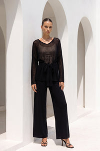 NAOMI TIE SWEATER
