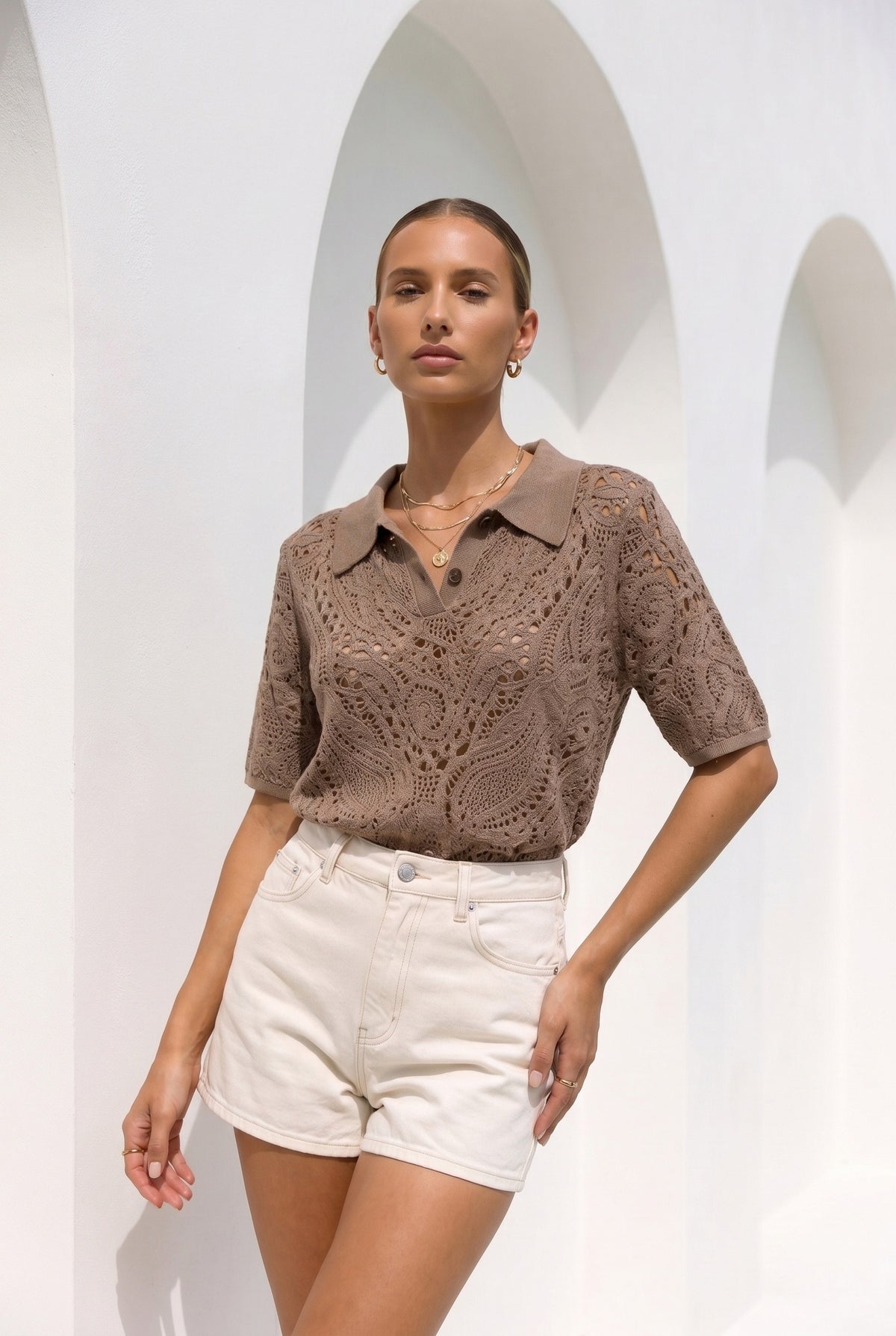 FAITH KNIT POLO
