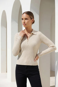 HANNAH ZIP SWEATER