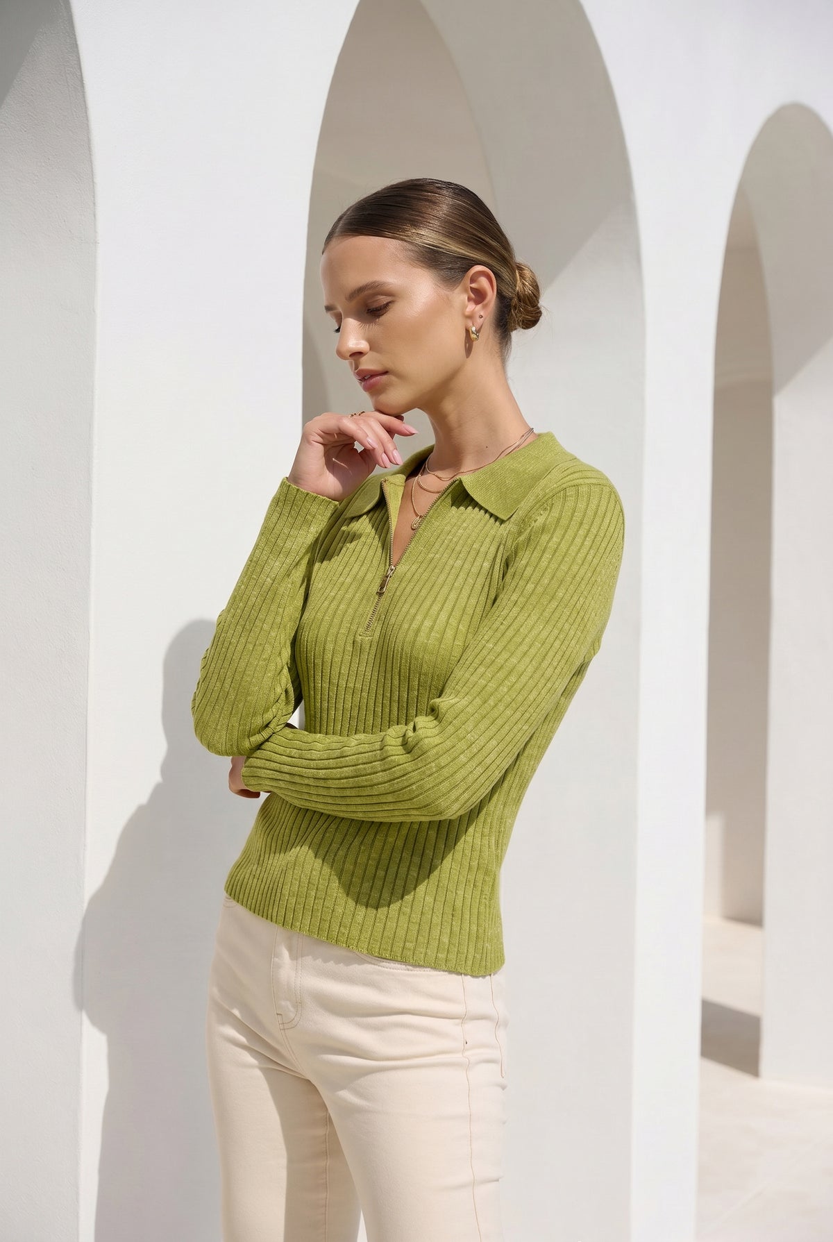 HANNAH ZIP SWEATER