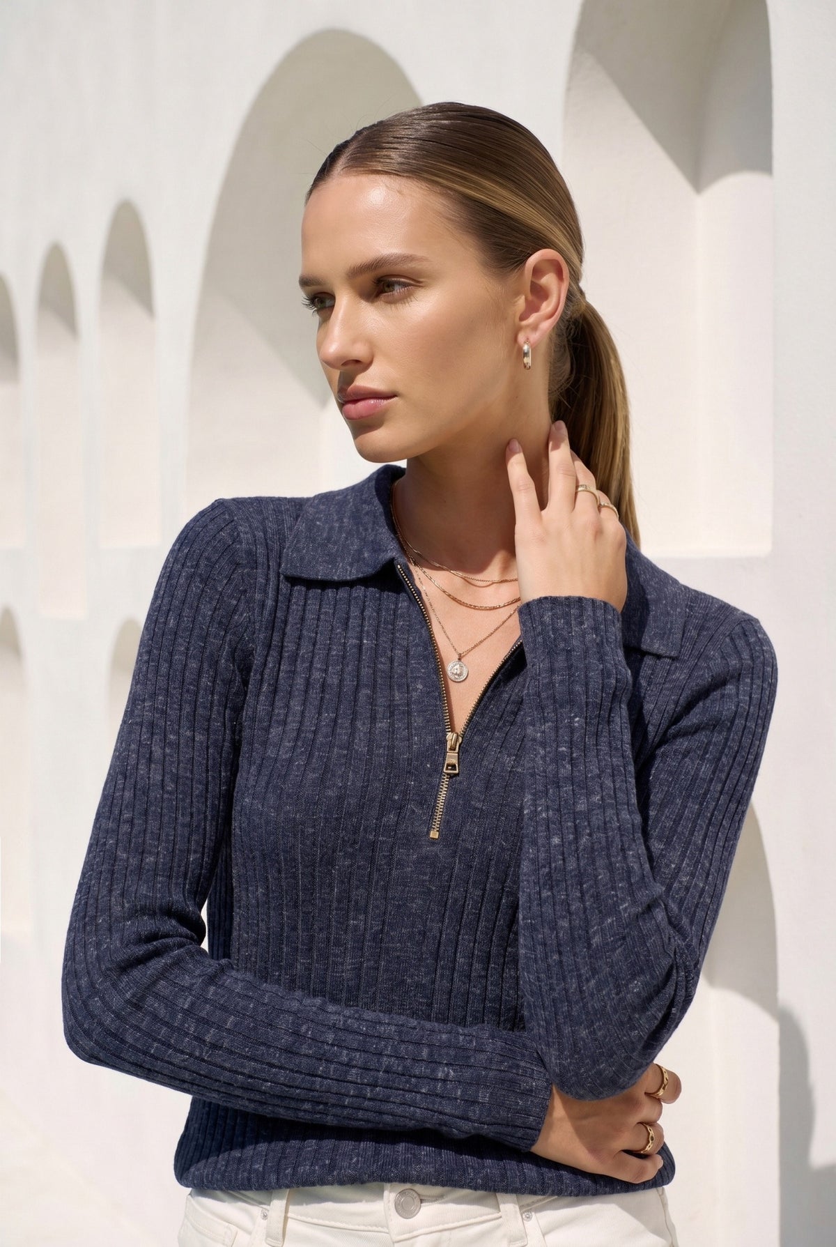 HANNAH ZIP SWEATER