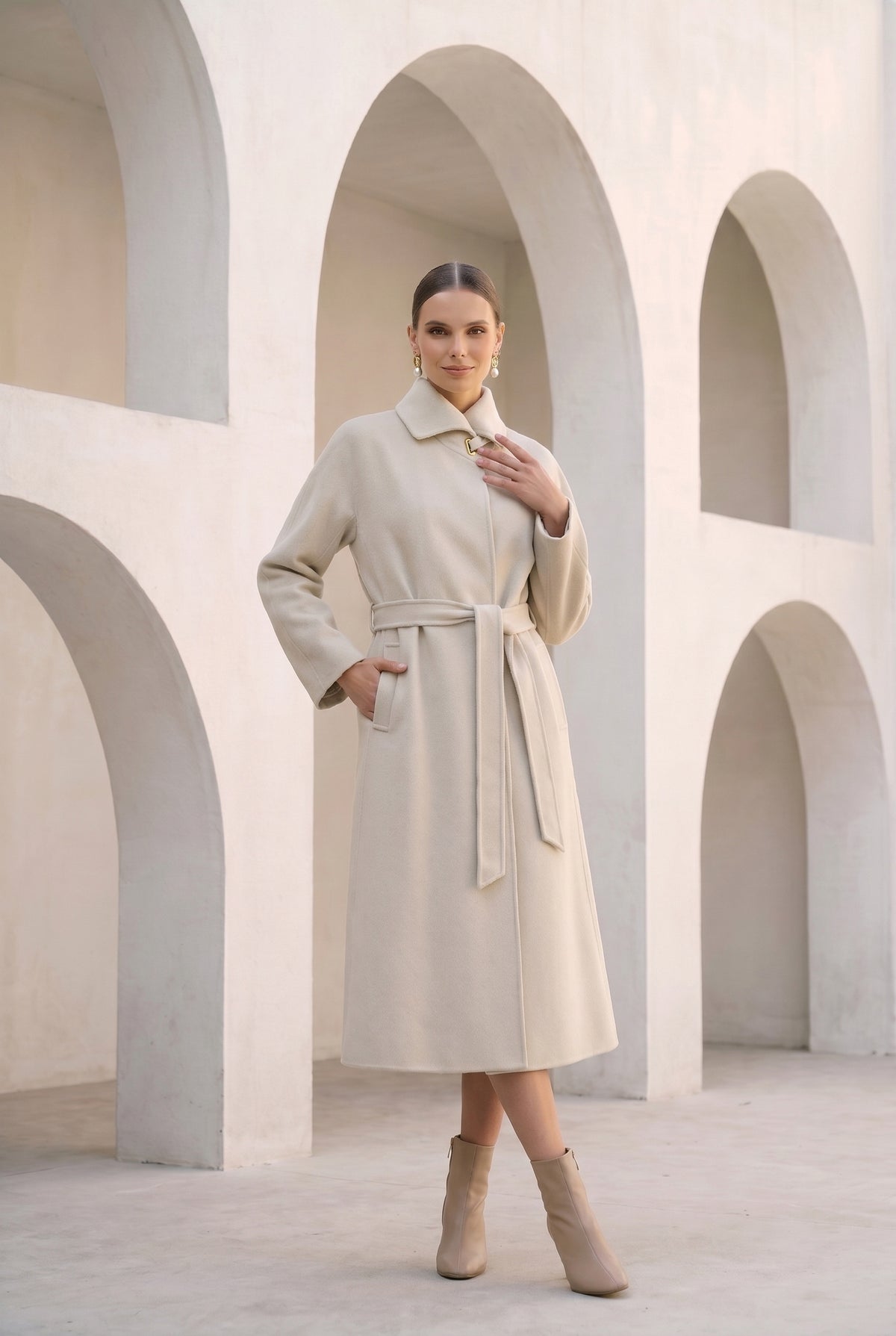 MARINA WOOL LONG COAT